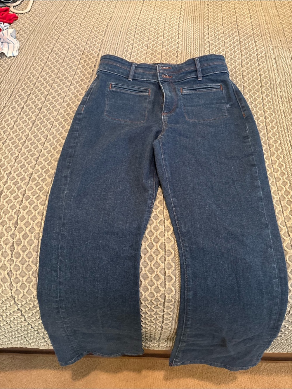 LOFT Dark Blue Slim Flare Leg Jeans